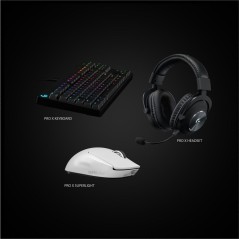 Logitech PRO X SUPERLIGHT Wireless Gaming Mouse - Ultra-Lightweight Optical Wireless Gaming Mouse in White - Unleash Your Gaming